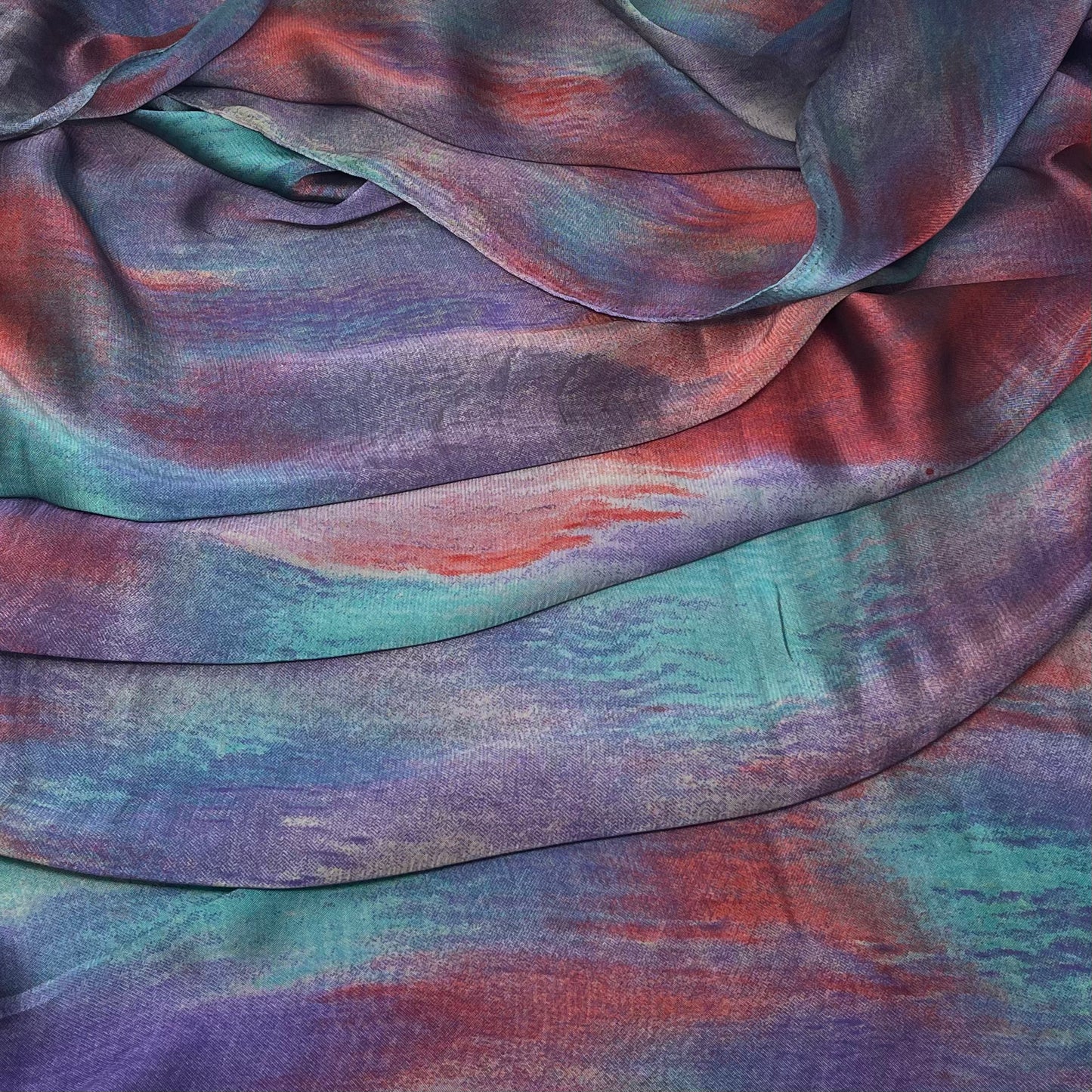 Printed Silk Chiffon | Hue - Watercolour
