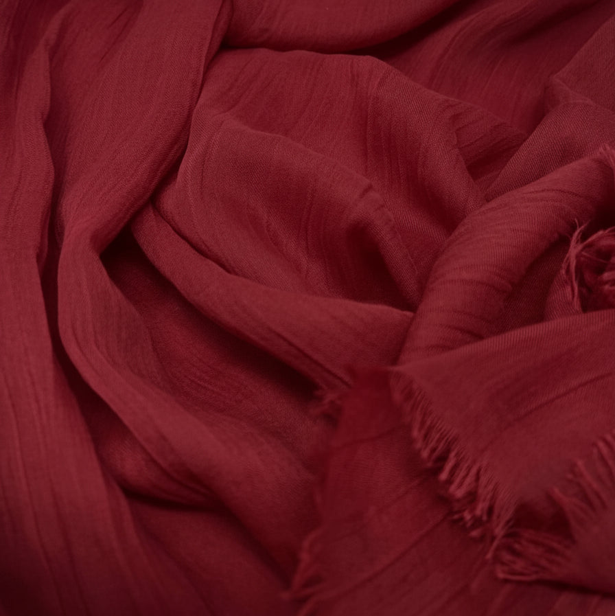 Premium cotton silk hijab for everyday wear – Maroon