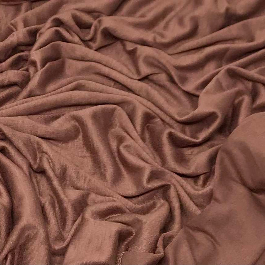 Premium Jersey Hijab in Copper – Soft, Non-Slip, and Elegant Stretch Fabric
