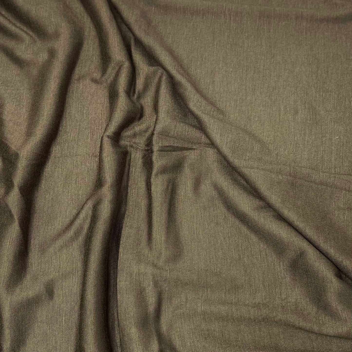 Premium Jersey Hijab in Fern Green – Soft, Non-Slip, and Elegant Stretch Fabric