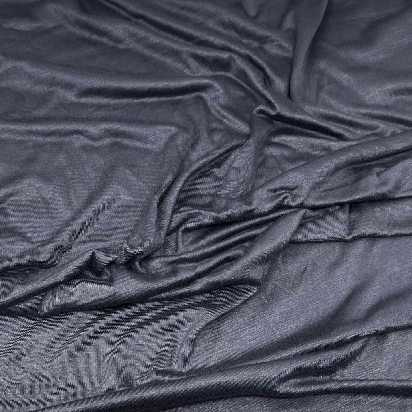 Premium Jersey Hijab in Graphite – Soft, Non-Slip, and Elegant Stretch Fabric