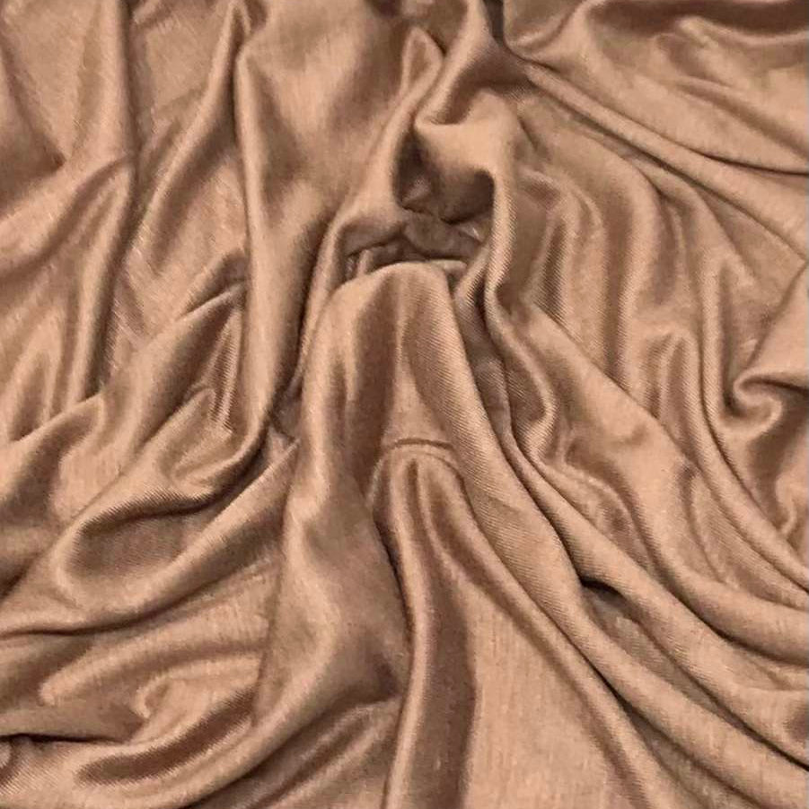 Premium Jersey Hijab in Latte – Soft, Non-Slip, and Elegant Stretch Fabric