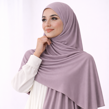 Liquid Jersey Hijab | Dusty Lavender