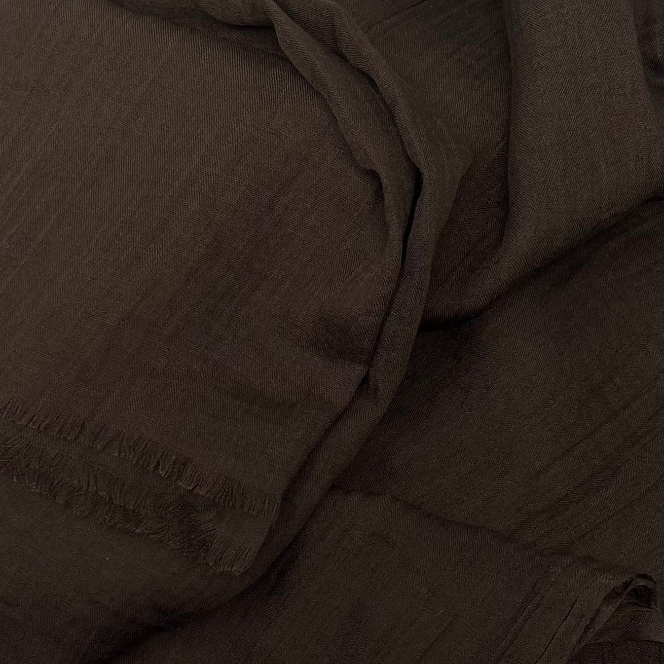 Premium cotton silk hijab for everyday wear – Dark Brown