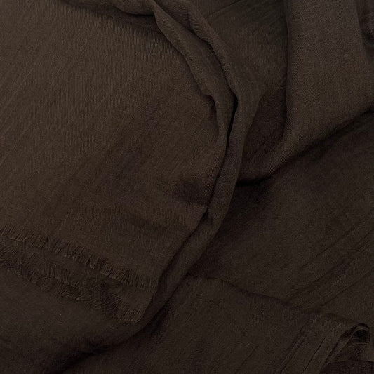 Premium cotton silk hijab for everyday wear – Dark Brown