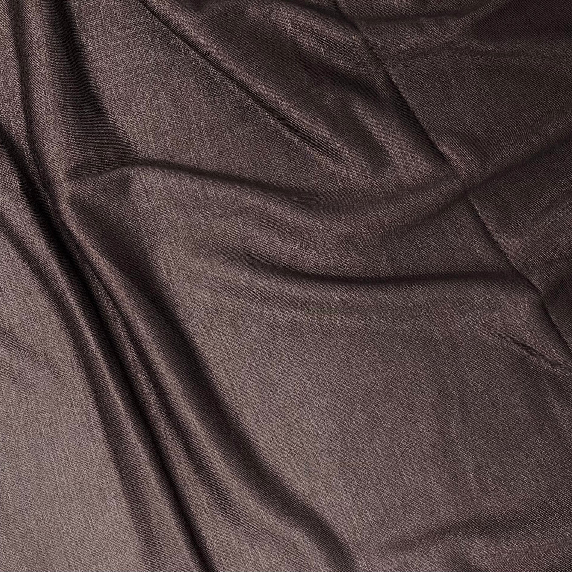 Small Premium Jersey Hijab in Dark Brown – Soft, Elegant, and Breathable Fabric