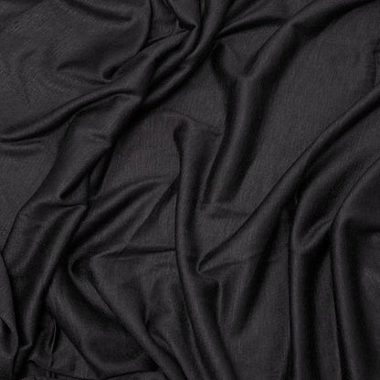 Premium Jersey Hijab in Jet Black – Soft, Elegant, and Breathable Fabric