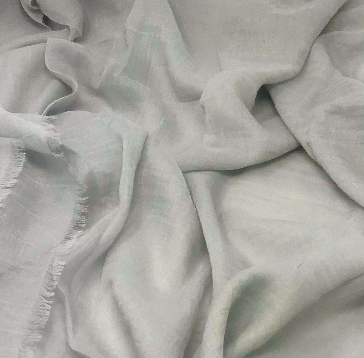 Cotton Silk | Aqua Grey