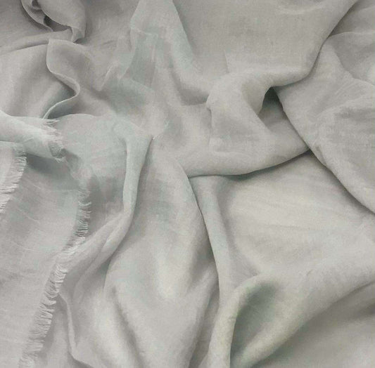 Cotton Silk | Aqua Grey