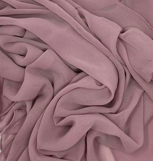 Premium Chiffon Hijab | Ash Rose