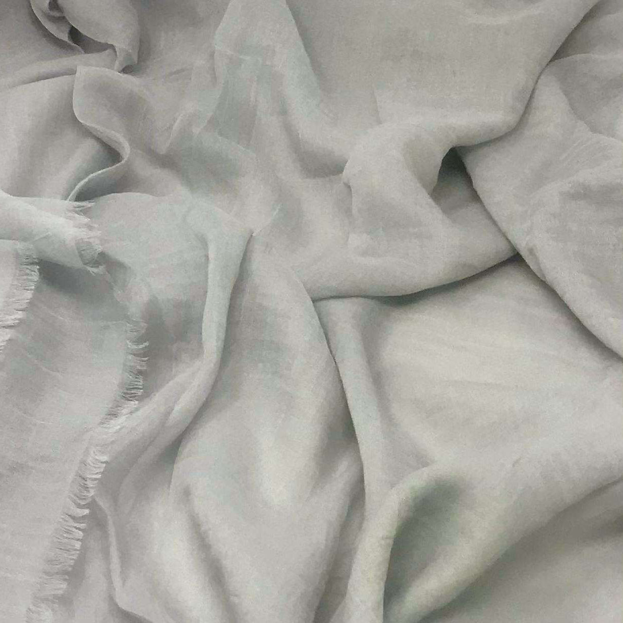 Premium cotton silk hijab for everyday wear – Aqua Grey