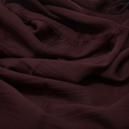 Premium cotton silk hijab for everyday wear – Burgundy