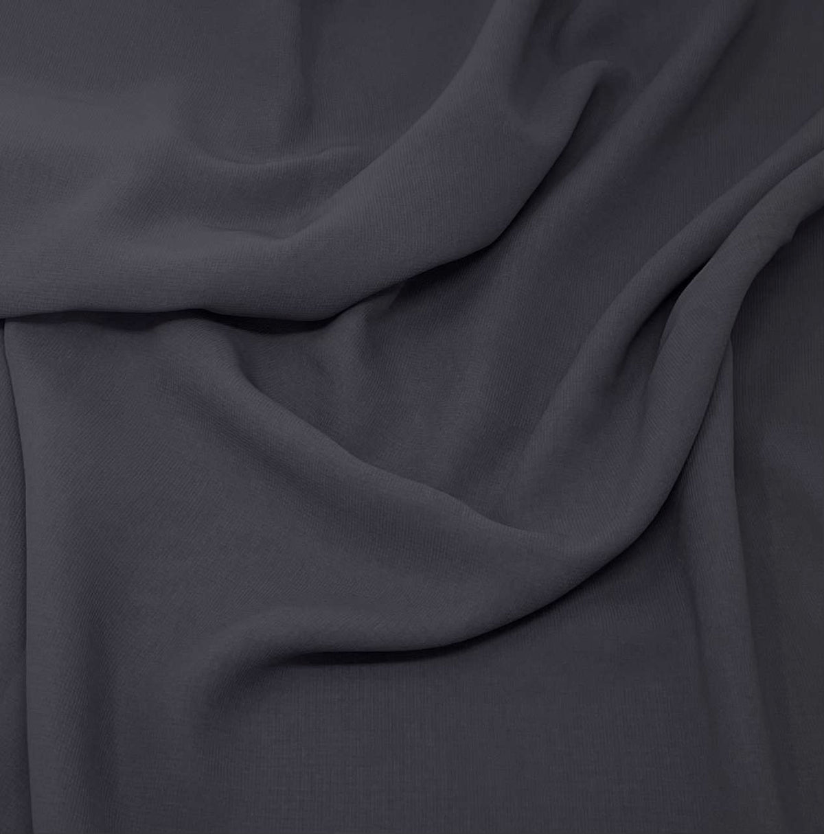 Crepe Chiffon | Dark Grey