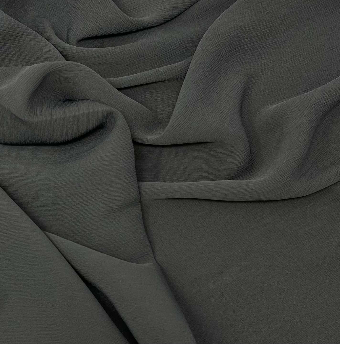 Pinstripe Chiffon | Charcoal