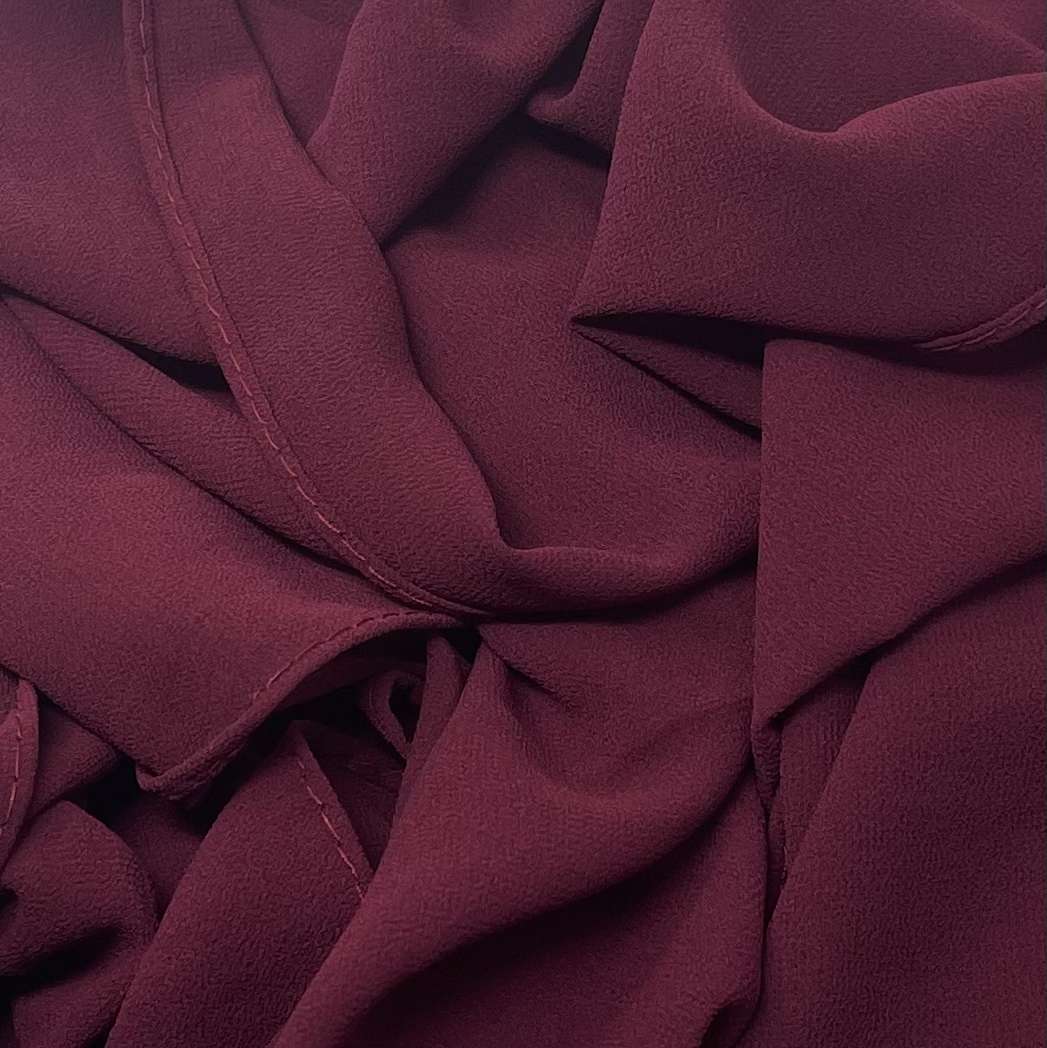 Premium Chiffon Hijab | Burgundy