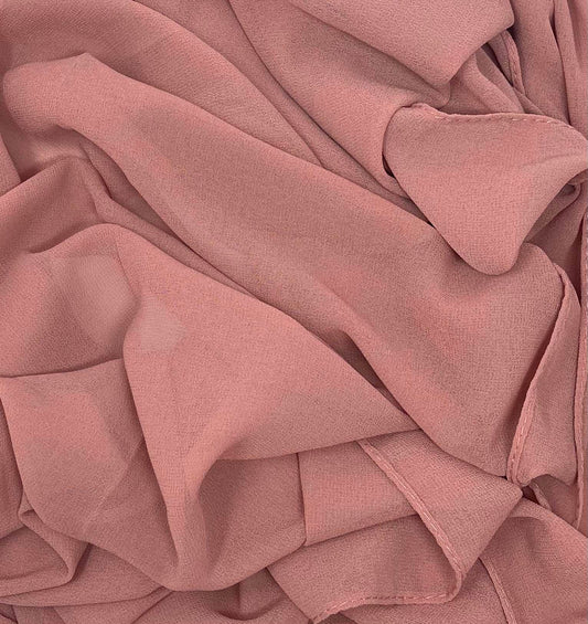 Premium Chiffon Hijab | Dusty Coral