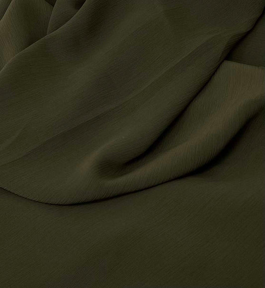 Pinstripe Chiffon | Olive