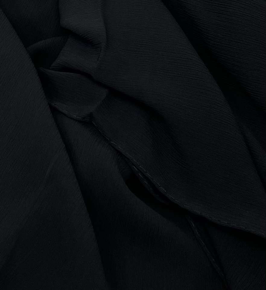 Pinstripe Chiffon | Black