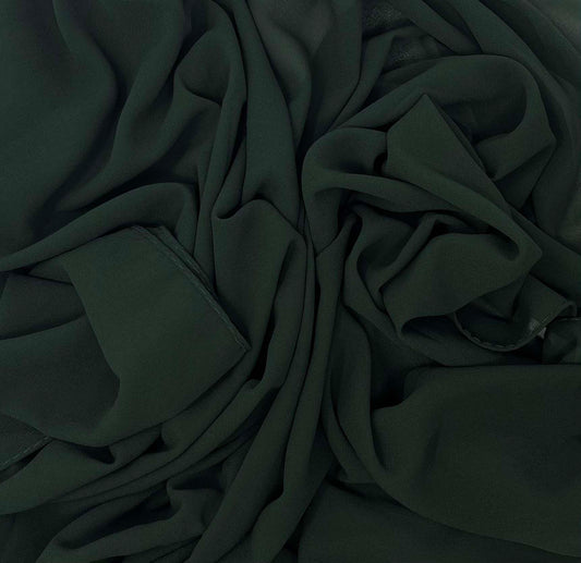 Premium Chiffon Hijab | Forest Green