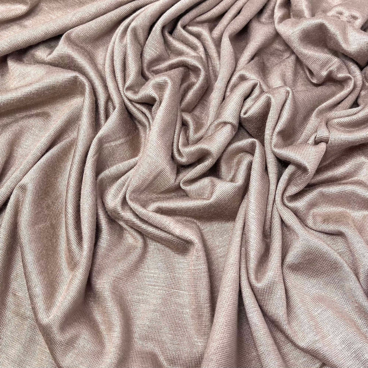Premium Jersey Hijab in Almond – Soft, Non-Slip, and Elegant Stretch Fabric