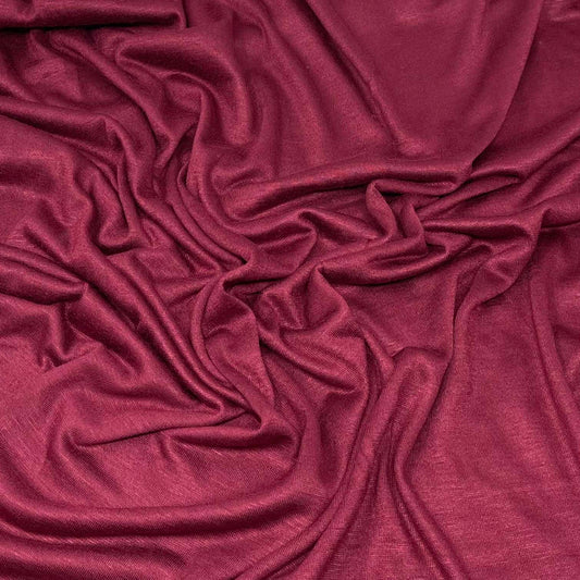 Premium Jersey Hijab in Burgundy – Soft, Non-Slip, and Elegant Stretch Fabric