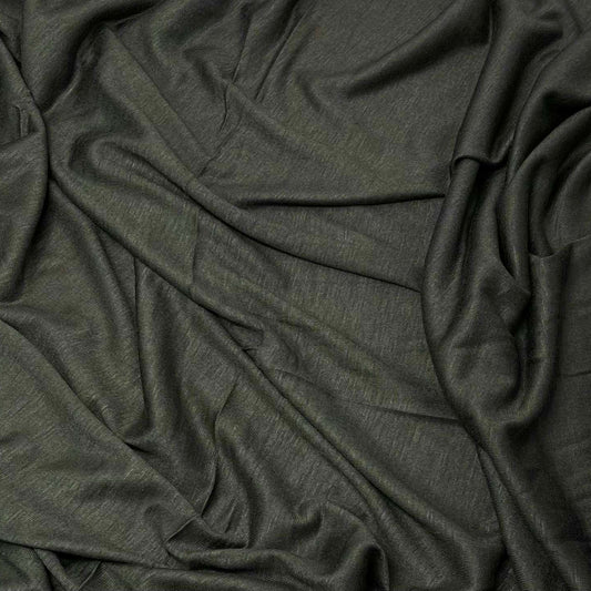 Premium Jersey Hijab in Khaki Green – Soft, Non-Slip, and Elegant Stretch Fabric