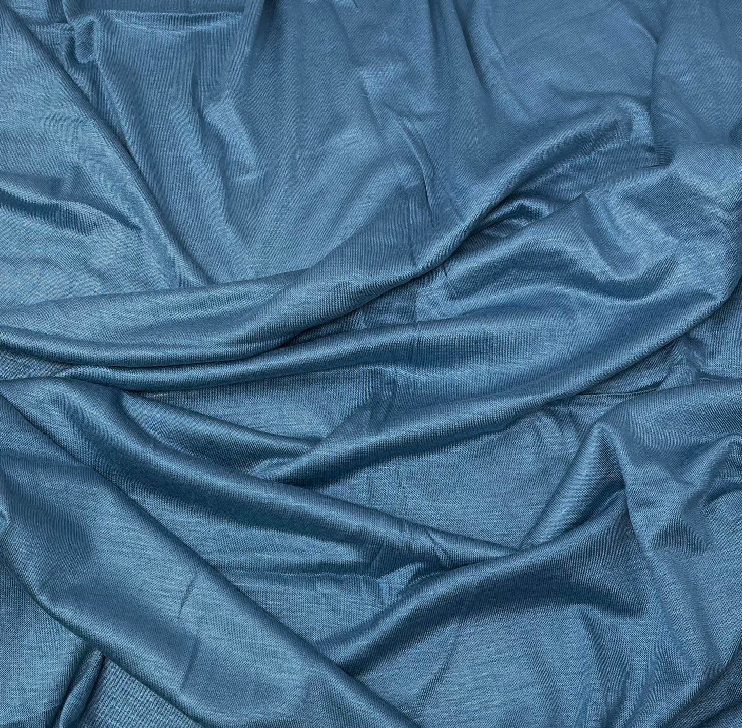 Premium Jersey Hijab in Ocean Blue – Soft, Non-Slip, and Elegant Stretch Fabric