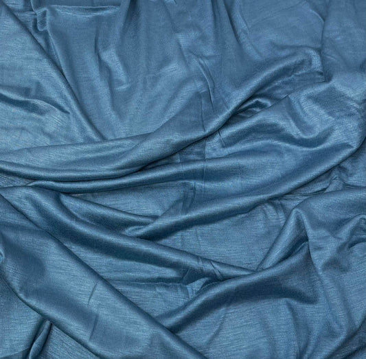 Premium Jersey Hijab in Ocean Blue – Soft, Non-Slip, and Elegant Stretch Fabric