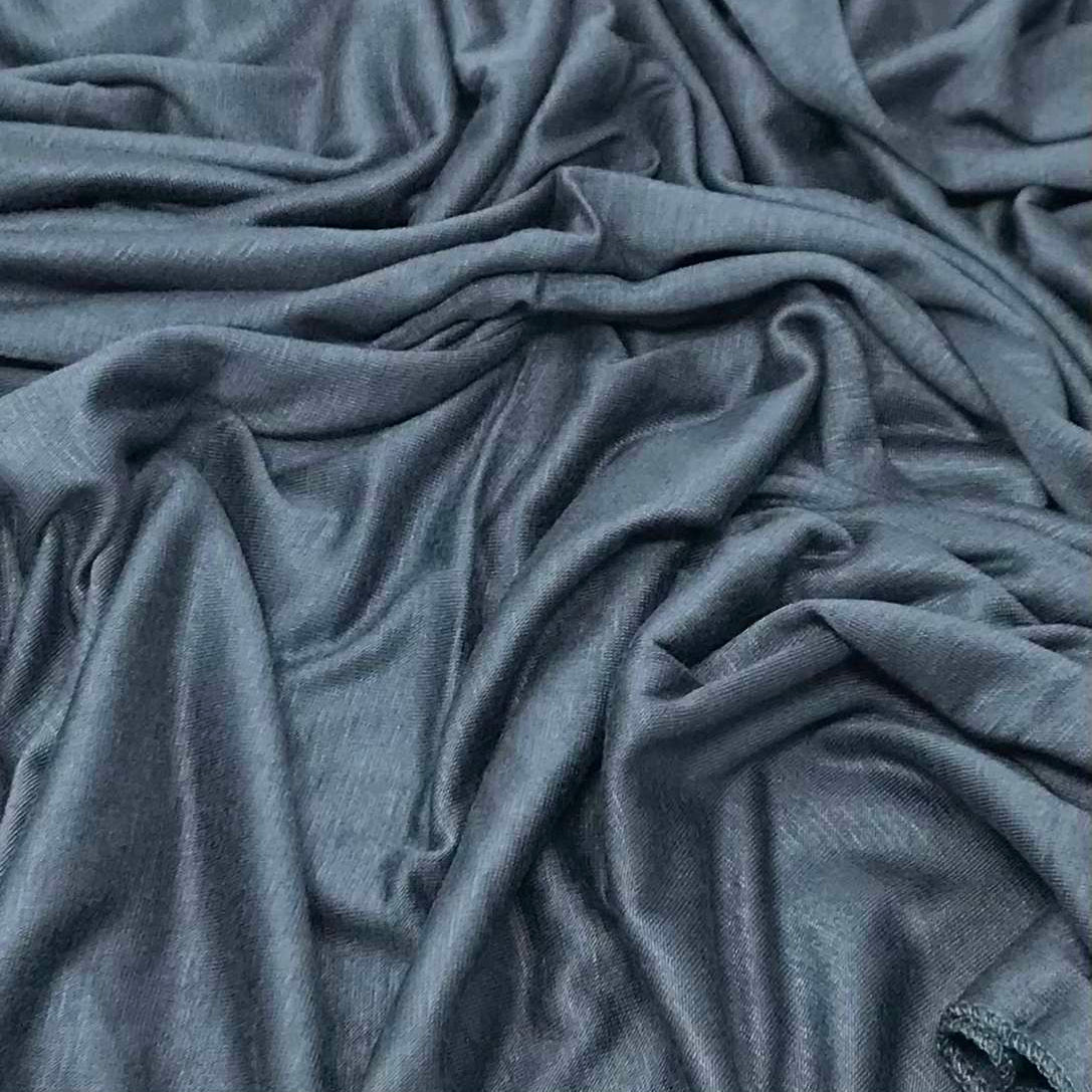 Premium Jersey Hijab in Petrol Blue – Soft, Non-Slip, and Elegant Stretch Fabric
