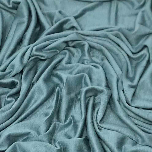Premium Jersey Hijab in Sage Blue – Soft, Non-Slip, and Elegant Stretch Fabric