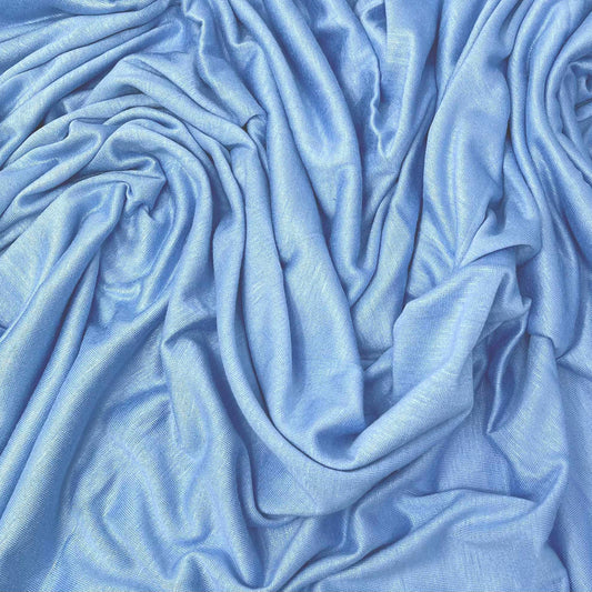 Premium Jersey Hijab in Sky Blue – Soft, Non-Slip, and Elegant Stretch Fabric