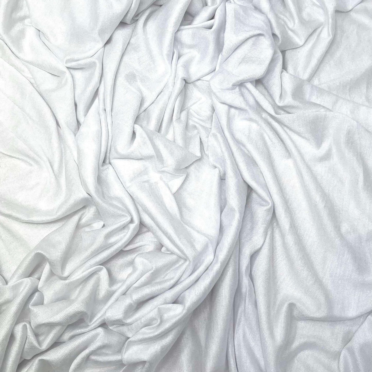 Premium Jersey Hijab in White – Soft, Non-Slip, and Elegant Stretch Fabric