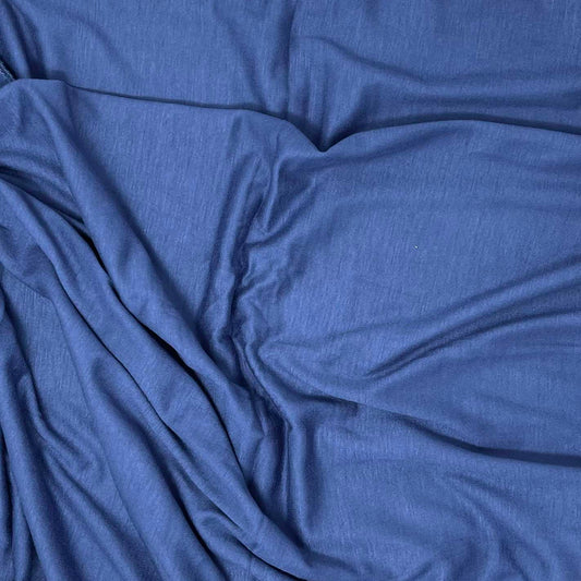 Premium Jersey Hijab in Ocean Blue – Soft, Non-Slip, and Elegant Stretch Fabric