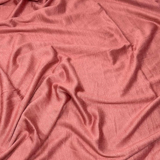 Premium Jersey Hijab in pink coral – Soft, Non-Slip, and Elegant Stretch Fabric